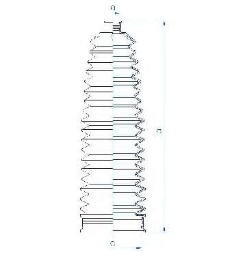 84188 Spidan Пильник кермової рейки