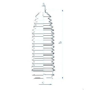 84189 Spidan Пильник кермової рейки