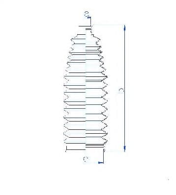 84201 Spidan Пильник кермової рейки