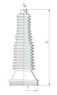 84205 Spidan Пильник кермової рейки