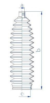 84206 Spidan Пильник кермової рейки