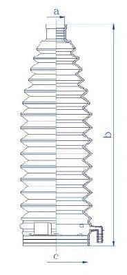 84211 Spidan Пильник кермової рейки
