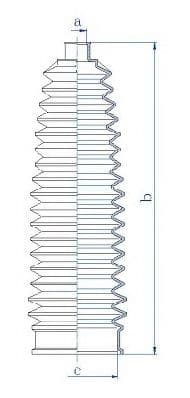 84221 Spidan Пильник кермової рейки