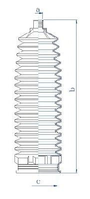 84222 Spidan Пильник кермової рейки