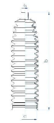 84241 Spidan Пильник кермової рейки