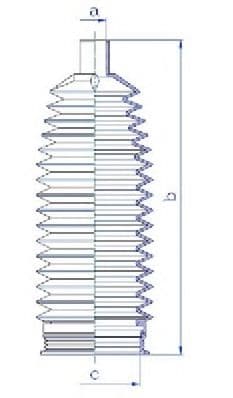 84243 Spidan Пильник кермової рейки