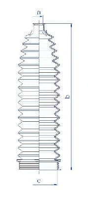 84249 Spidan Пильник кермової рейки