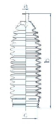 84255 Spidan Пильник кермової рейки