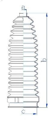 84259 Spidan Пильник кермової рейки