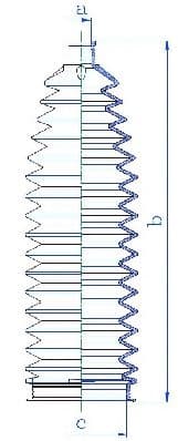 84272 Spidan Пильник кермової рейки