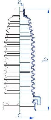 84273 Spidan Пильник кермової рейки для Ford Focus