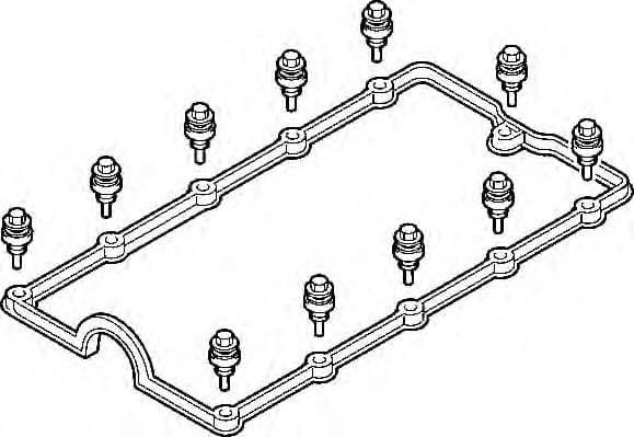 388.930 Elring Комплект прокладок клапанной крышки