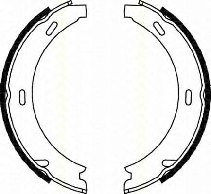 8100 23412 Triscan Гальмівні колодки
