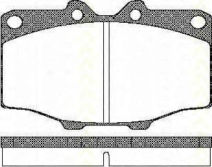 8110 10034 Triscan Гальмівні колодки