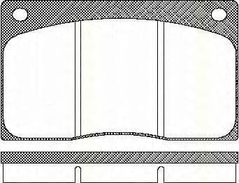 8110 10799 Triscan Тормозные колодки