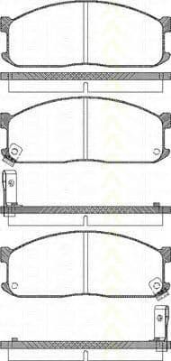 8110 10873 Triscan Гальмівні колодки