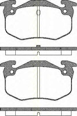 8110 10943 Triscan Гальмівні колодки
