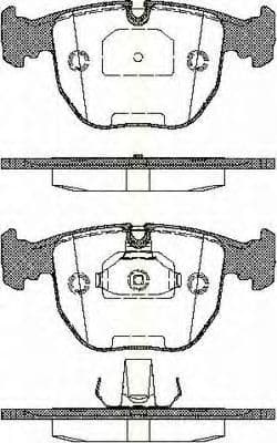 8110 11006 Triscan Гальмівні колодки