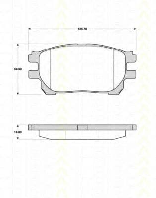 8110 13073 Triscan Тормозные колодки для Toyota Previa
