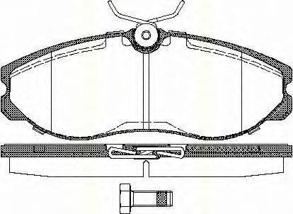 8110 14174 Triscan Тормозные колодки