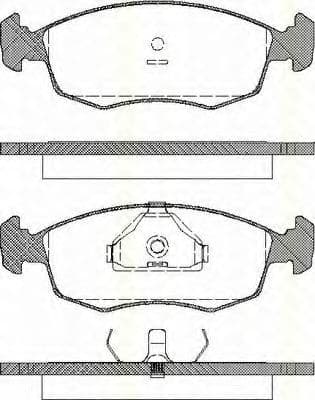 8110 16868 Triscan Гальмівні колодки
