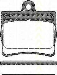 8110 23016 Triscan Тормозные колодки для Mercedes C-Class