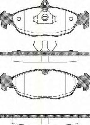 8110 24957 Triscan Гальмівні колодки