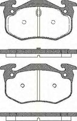 8110 25001 Triscan Гальмівні колодки