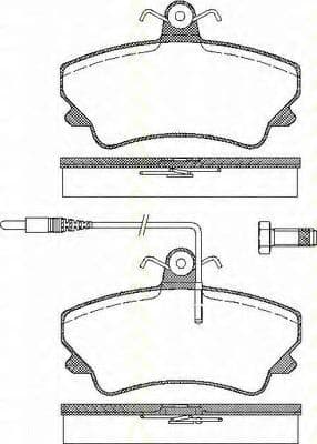 8110 25009 Triscan Тормозные колодки для Renault Espace