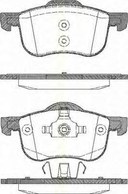 8110 27003 Triscan Гальмівні колодки