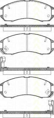 8110 50881 Triscan Тормозные колодки