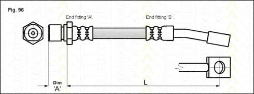 8150 24122 Triscan Гальмівний шланг