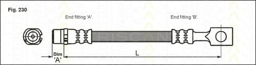 8150 24214 Triscan Гальмівний шланг