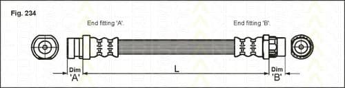 8150 25214 Triscan Гальмівний шланг