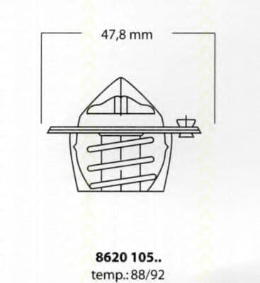 8620 10588 Triscan Термостат