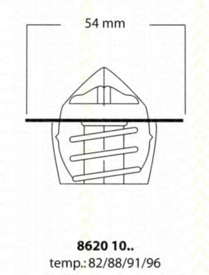 8620 1082 Triscan Термостат