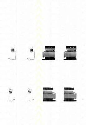 8105 101608 Triscan Комплектующие дисковых тормозных колодок