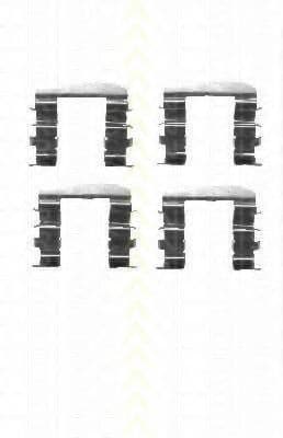 8105 181009 Triscan Комплектующие дисковых тормозных колодок