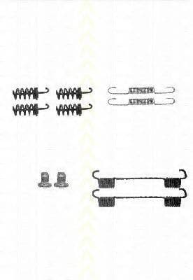 8105 232564 Triscan Монтажный комплект барабанных тормозных колодок