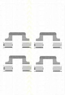 8105 291606 Triscan Компоненти дискових гальмівних колодок