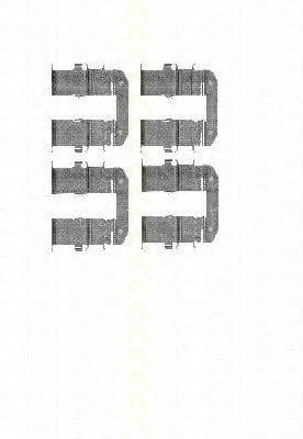 8105 431623 Triscan Компоненти дискових гальмівних колодок