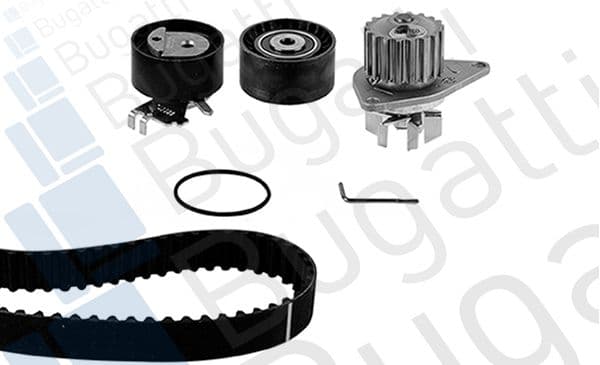 kbu10063a Bugatti Комплект ременя ГРМ + помпа