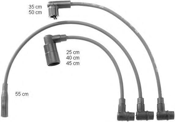 ZEF732 Beru Комплект дротів запалювання