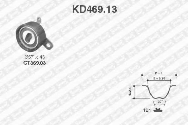 KD469.13 SNR Комплект ремня ГРМ