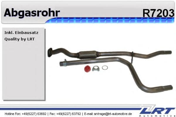 R7203 LRT Приймальна труба для Ford Ka