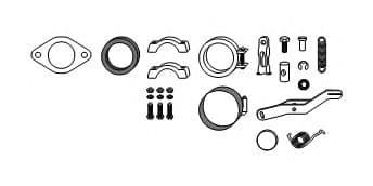 82 11 1280 HJS Монтажный комплект радиатора печки для Volkswagen Kaefer