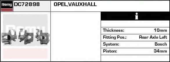 DC72898 Delco Гальмівний супорт