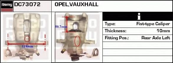 DC73072 Delco Тормозной суппорт