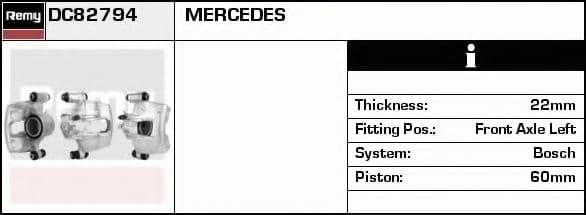 DC82794 Delco Тормозной суппорт