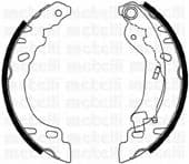 53-0090 Metelli Гальмівні колодки